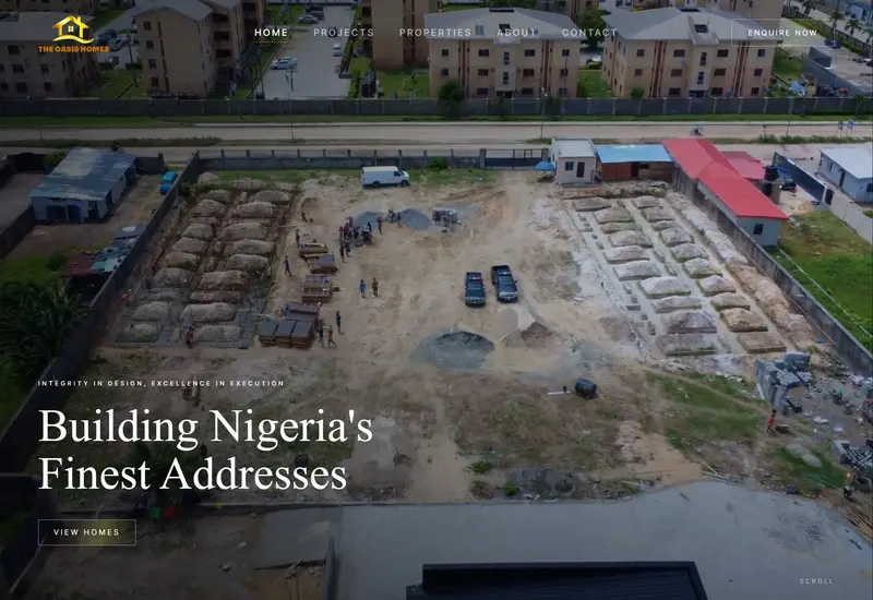 The Oasis Homes hero